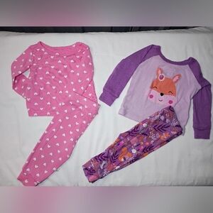 Bundle Pink and Purple Kids Pajamas Set